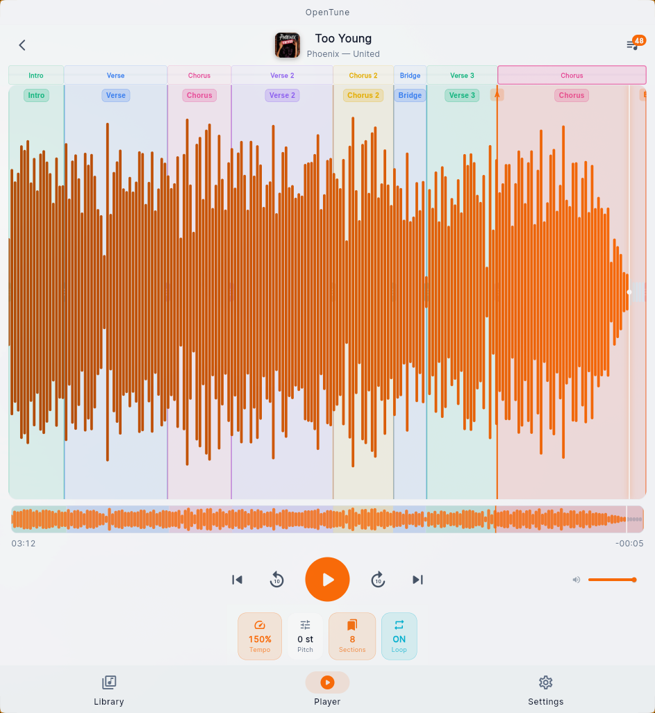 OpenTune Interface Mockup